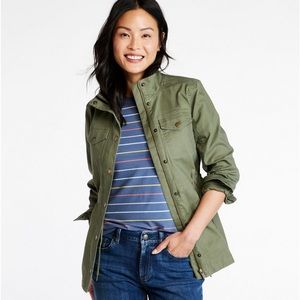 LL Bean Olive Utility Jacket